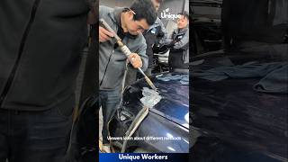 Car dent removal  The workers do their job perfectly  machine shorts [upl. by Conrad592]