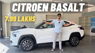 All New Citroen Basalt 2024 Review  Max Turbo Model [upl. by Nnaacissej]