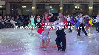 European Championships 32024 Rumba SIRIUS amp YILINKA The 44th Competition UK HONEY ACADEMY [upl. by Clausen]