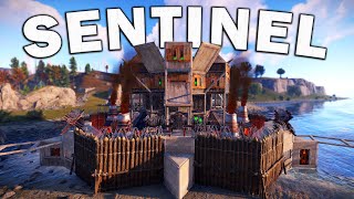 The SENTINEL  triple BUNKER  META Peaks  simple to build  Rust Base [upl. by Lubeck]