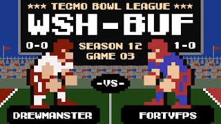 DREWMANSTER vs FORTYFPS  Tecmo Bowl League Season 12 [upl. by Blackburn233]