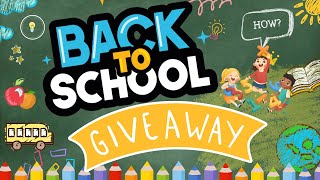 🎒SCHOOL SUPPLY GIVEAWAY  Back to School [upl. by Econah]