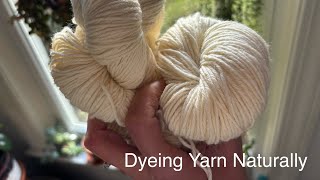 Dyeing Yarn Naturally [upl. by Thill]