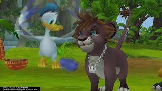 Kingdom Hearts II Final Mix PS4 Cutscene 375  The Party encourages Simba [upl. by Ardnuasak]