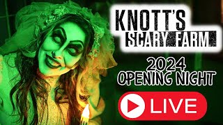 🔴 LIVE Knotts Scary Farm 2024 Opening Night [upl. by Sagerman640]