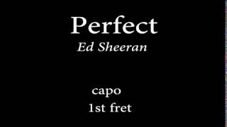 Perfect by Ed sheeran Easy Chords and Lyrics [upl. by Oad]