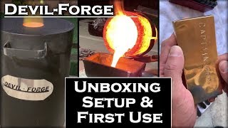 Melting COPPER At Home With A DevilForge Unboxing Setup amp First Use [upl. by Enyrat]