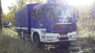 Geländeausbildung THW Staßfurt auf der KFZ Lehrbahn [upl. by Mackler]