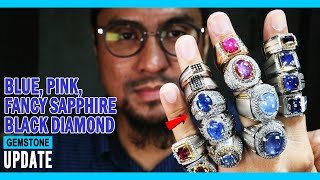 GEMSTONES UPDATE 10062023 STAR PINK BLUE SAPPHIRE MADAGASCAR CEYLON RUBY BURMA GARNET BLACK DIAMOND [upl. by Vez]