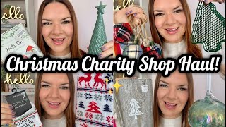 Christmas Charity Shop Haul  Christmas Thrift Haul  Christmas Thrifting  Kate McCabe [upl. by Attenov]