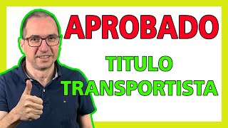 ✅ APRUEBA el TITULO de TRANSPORTISTA ✅ [upl. by Blainey843]