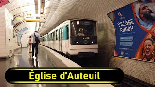 Metro Station Église dAuteuil  Paris 🇫🇷  Walkthrough 🚶 [upl. by Pauletta]