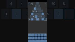 Math Game 7 Rows games gaming shortvideo shorts viralvideo viralshorts [upl. by Libbey]