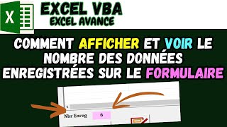 Comment afficher le nombre denregistrement de vos données Excel ou les statistiques [upl. by Anaeed171]