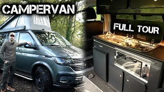 Campervan Conversion FULL TOUR  VW Transporter T61 Campervan [upl. by Blainey]