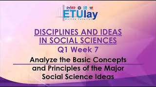 Analyze the Basic Concepts and Principles of the Major Social Science Ideas [upl. by Lidaa]