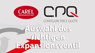 CAREL CPQ  How do I choose the right expansion valve [upl. by Orose17]