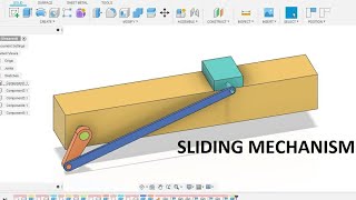 Inline Slider crank mechanism  Displacement velocity amp acceleration  Slider crank mechanism [upl. by Naomi432]