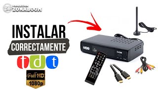 ❗Como Instalar correctamente un Decodificador de TDT en todo tipo de Televisor  2020 [upl. by Oderfigis86]