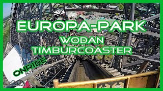 EuropaPark Wodan Timburcoaster Holzachterbahn Onride Coaster POV [upl. by Lenka956]