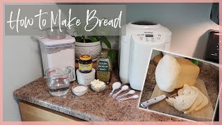 How to Make Bread  Easy White Bread in Bread Machine [upl. by Sylirama765]