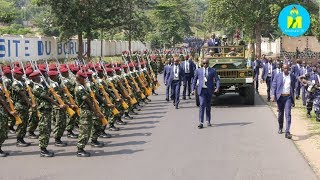 Raba ingene umukuru wigihugu yagenzuye ingabo kuri BurundiAT57 quotPassage des Troupes en revuequot [upl. by Sitoiganap]