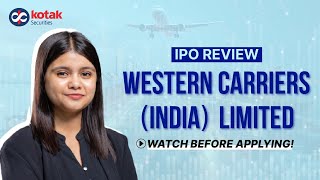 Western Carriers IPO Analysis  Logistics Company IPO Details  MustWatch Before You Apply [upl. by Kettie765]