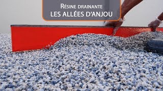 Résine drainante  LES ALLEES DANJOU [upl. by Frendel142]