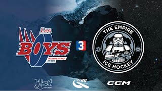 Les Boys v Empire  Div 3  6th August  IceHQ Beer League ice hockey [upl. by Rohn]