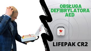 Użycie AED  Pierwsza Pomoc AED LIFEPAK CR2 LUCAS 3  jak używać defibrylator AED RKO [upl. by Airyt587]