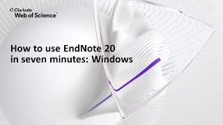 How to use EndNote 20 in seven minutes Windows [upl. by Laverne]