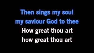 How Great Thou Art Karaoke Carrie Underwoodwmv [upl. by Kurys354]