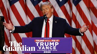 Trump declares magnificent victory in speech at election watch party [upl. by Saffier494]