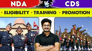 NDA vs CDS  Detailed Comparison  Eligibility Training amp Promotion [upl. by Mikal]