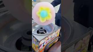 How to make marshmallow So beautiful flower Sugarmade cotton candy sugar cottoncandy dessert [upl. by Ellenohs]