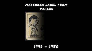 Old matchbox label from Poland  ATLAS [upl. by Ainer]