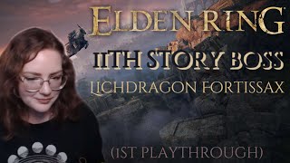 Elden Ring 11th story boss Lichdragon Fortissax 1st playthrough [upl. by Solita]