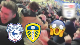 😱 AWAY DAY CHAOS AS LEEDS LEATHER CARDIFF Cardiff City 03 Leeds United  202324 [upl. by Urana]