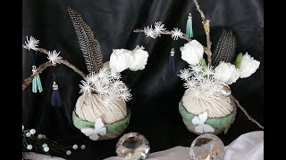 DIY Frühlingsdeko – Frühlingsgesteck basteln – spring decoration – decoraciones de primavera [upl. by Vikki612]