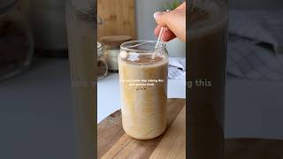 Cinnamon and salted caramel protein shake 🤎✨ postworkout easyrecipe highprotein fallvibes [upl. by Ordnajela]