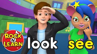 Sight Words Level 1  Preschool amp Kindergarten Reading  Rock N Learn [upl. by Iaras]