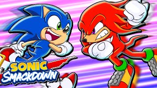 Sonic VS Knuckles  Sonic amp Knuckles Play Sonic Smackdown [upl. by Jacintha]