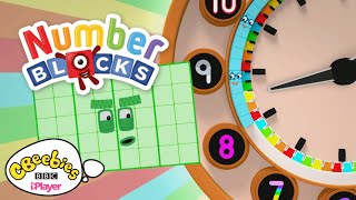 Numberblocks  Five Times Table Song  Telling Time  CBeebies [upl. by Antone]