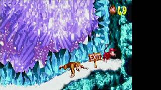 Donkey Kong Country GBA Snow Barrel Blast to Croctopus Chase ALL THE MARIOS 1466 [upl. by Nahshun]