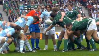 Rugby 2007 Pool D Ireland v Argentina [upl. by Nadiya]