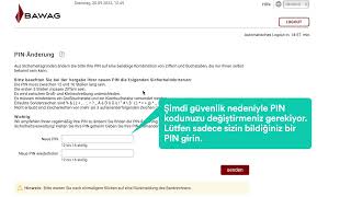 BAWAG eBanking Registrierung  türkische Übersetzung [upl. by Bocyaj]