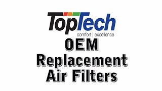 TopTech Air Filters TTFM2025 TTFM2020 TTFM1625 TTFM1620 [upl. by Hardunn]