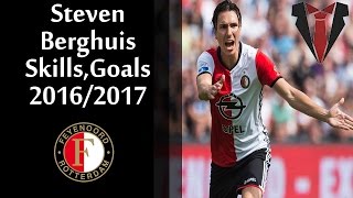 Steven Berghuis  Goals Skills  First Matches  20162017  Feyenoord Rotterdam HD [upl. by Esiled]