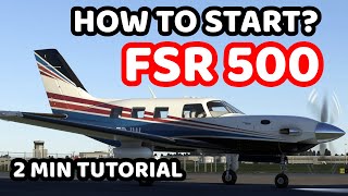 How to start the FSR 500  Tutorial Microsoft Flight Simulator [upl. by Saddler386]