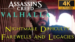 AC Valhalla  Farewells and Legacies  Nightmare Aesir difficulty playthrough [upl. by Magdalena772]